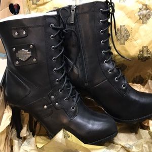 High Heel Harley Davidson Boots